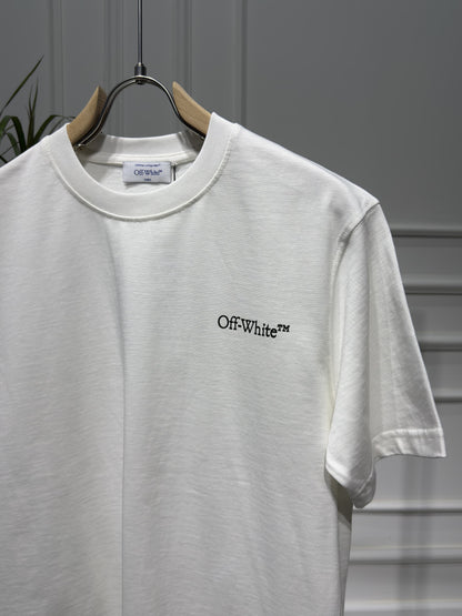 Metal Arrow printed Logo White Tshirt For Men