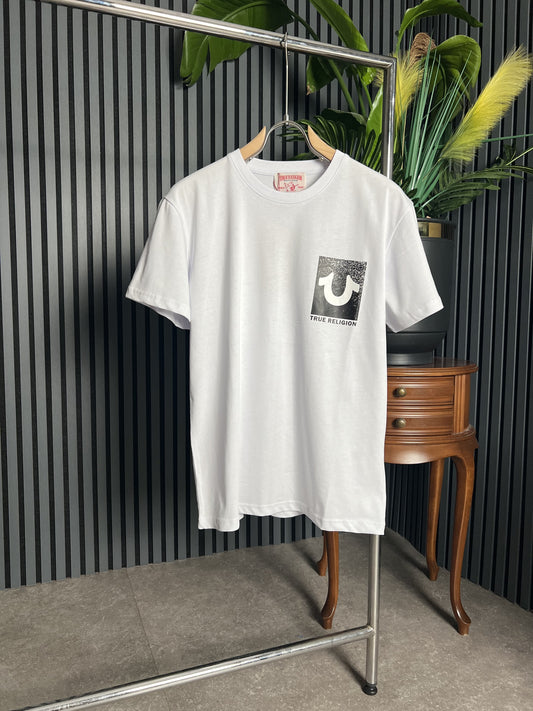 True Religion White Tshirt For Men
