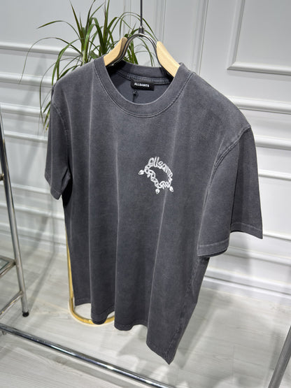 Allsaints Washed Grey Tshirt For Men