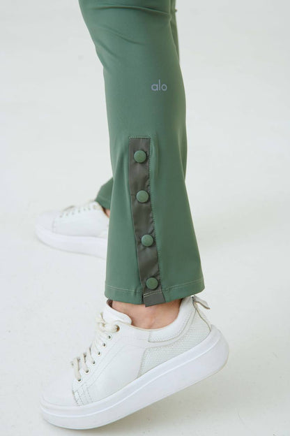 High-Waist Green Leggings For Women