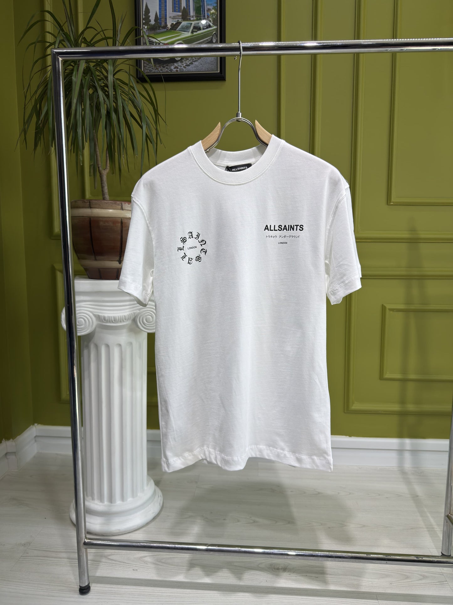 Allsaints Kindred White Tshirt For Men