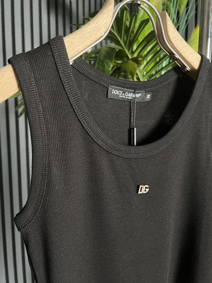 DG Metal Logo Tank Top For Women