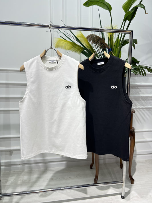 Alo Muscle Tank Side Rubber Logo For Men