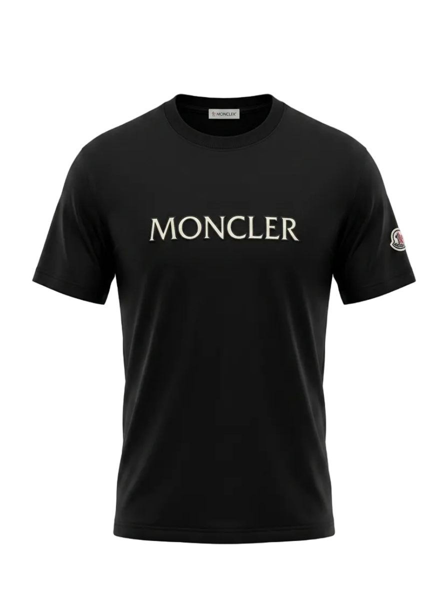 Graphic-logo Printed Black Tshirt For Men