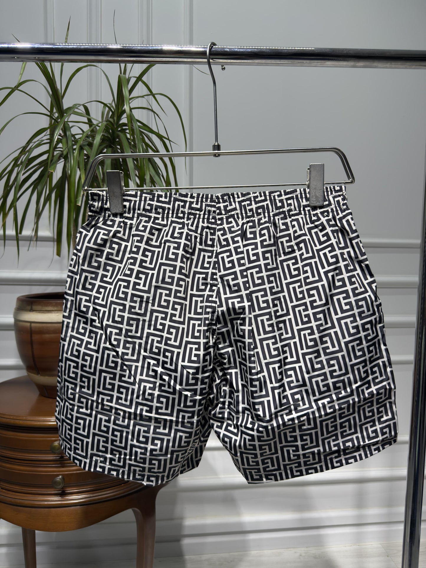 PB Labyrinth Print Swim Short For Men