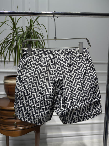 PB Labyrinth Print Swim Short For Men