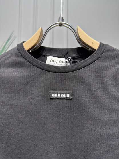 Logo-patch Black Tshirt For Women