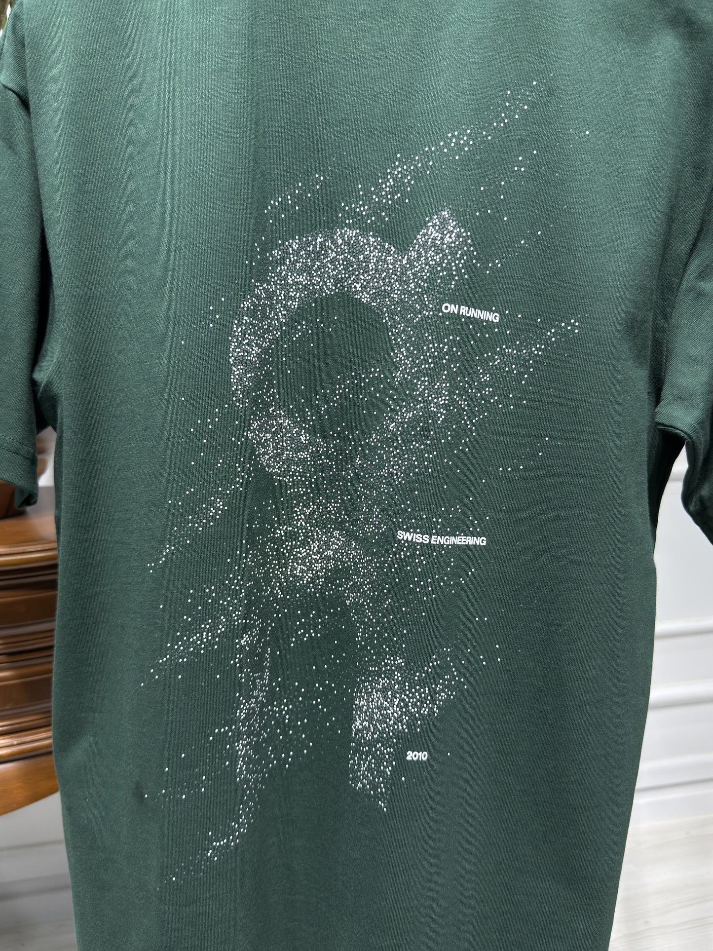 On Dark Green Relaxed-fit Tshirt For Men