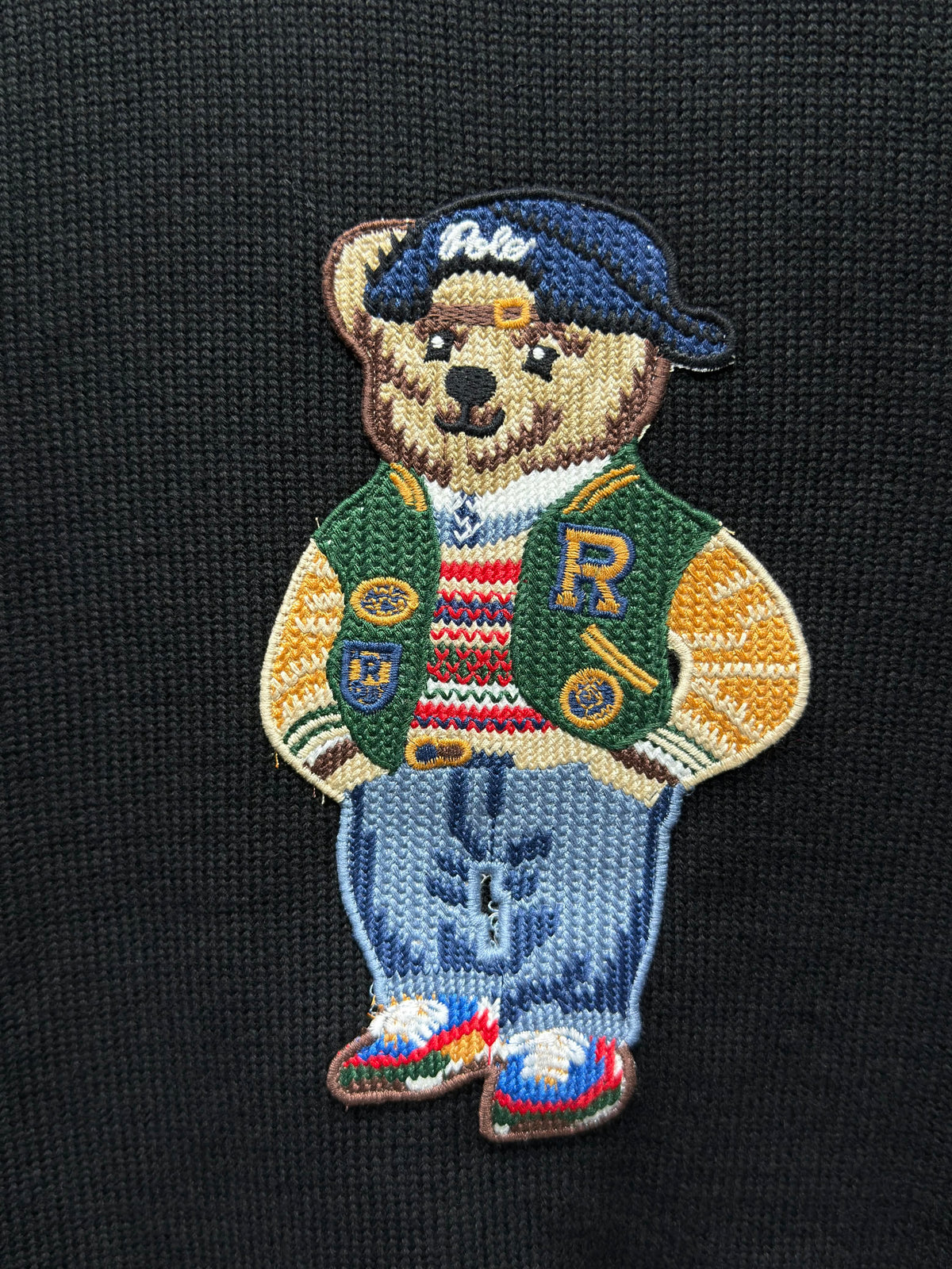 Polo Bear Embroidered Logo Knitted Pullover For Men