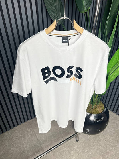 BOSS Logo Black Tshirt For Men