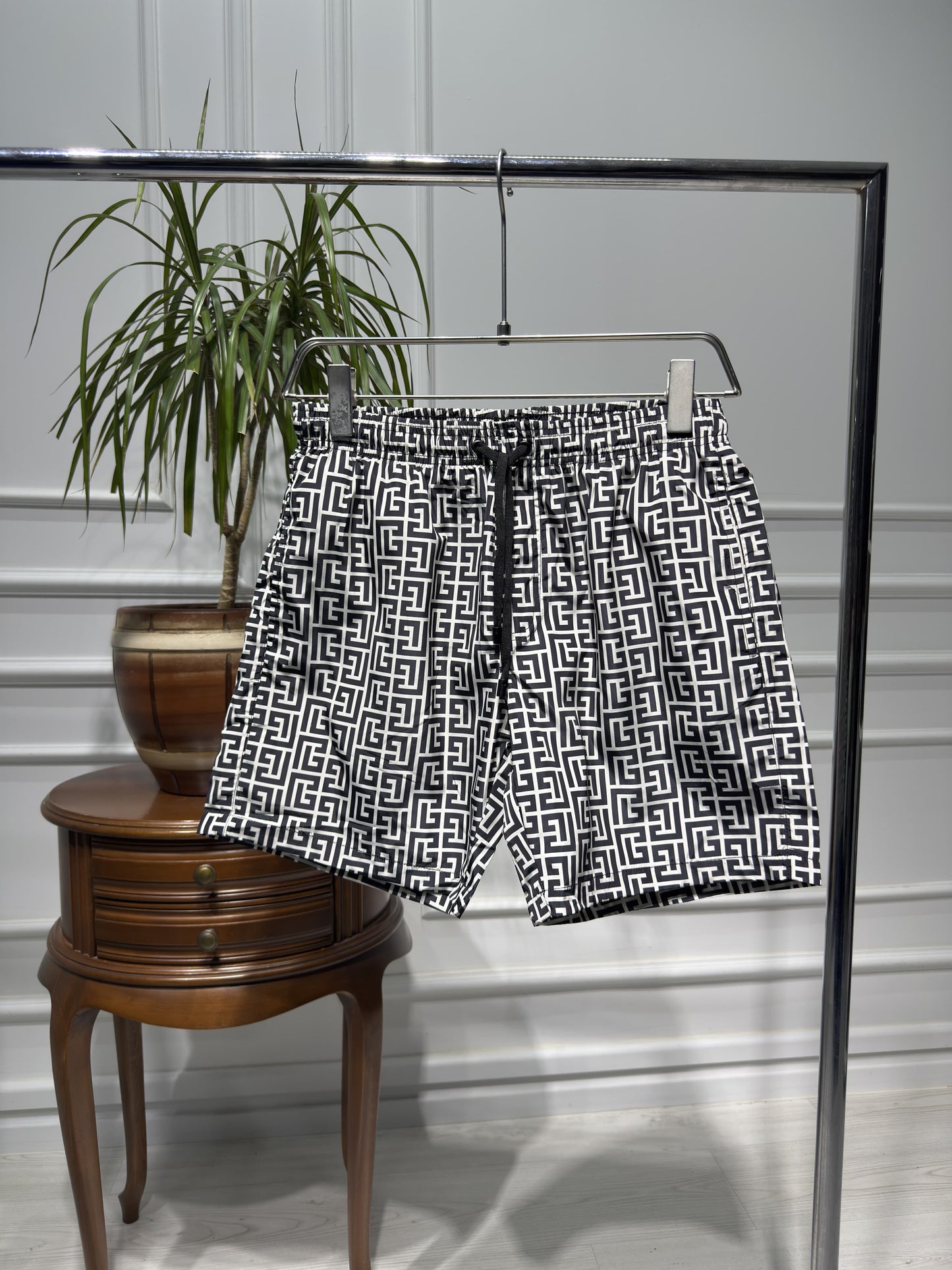 PB Labyrinth Print Swim Short For Men