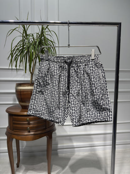 PB Labyrinth Print Swim Short For Men