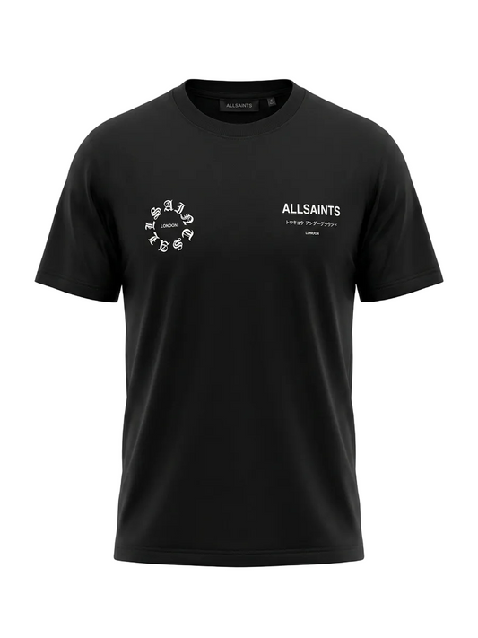 Allsaints Kindred Black Tshirt For Men