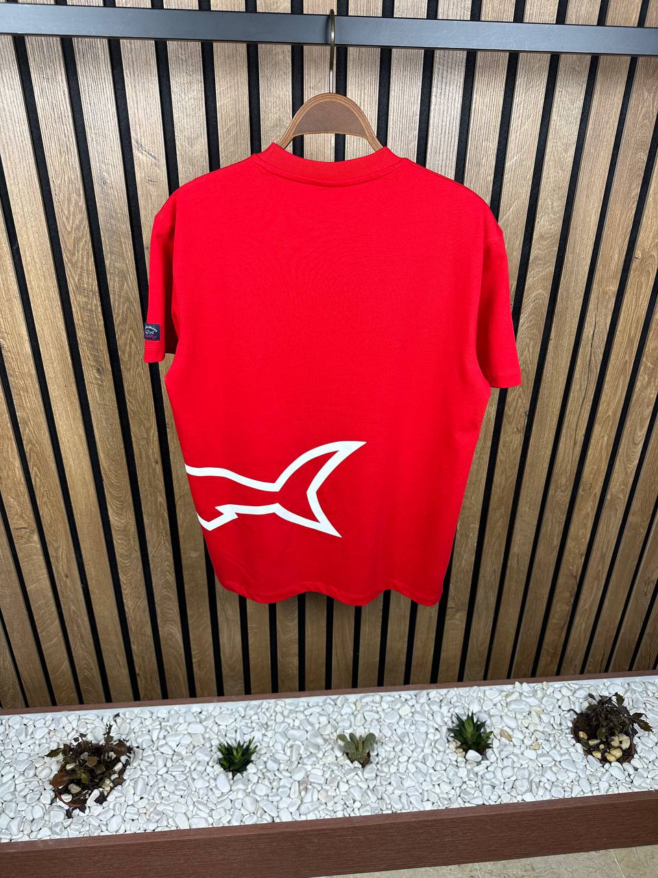 Paul&Shark Logo Printed Red Tshirt For Men