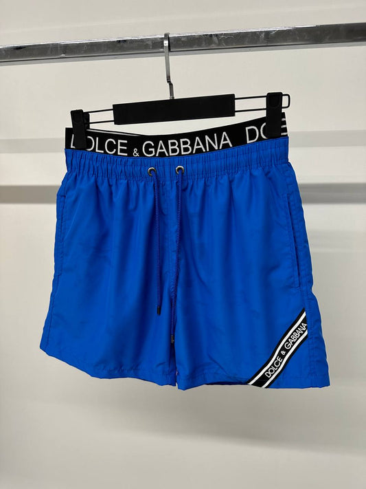 DG Branded Band Blue Swimshort For Men