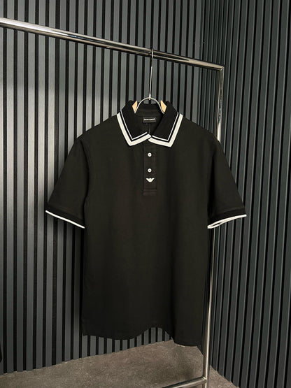 Emoprio Armani Black Polo Tshirt For Men