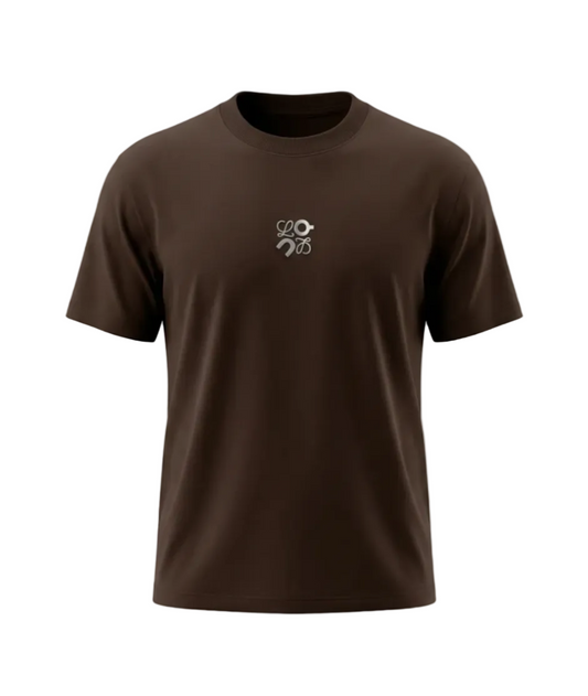 Loewe×On Reflective Logo Dark Brown Tshirt For Men
