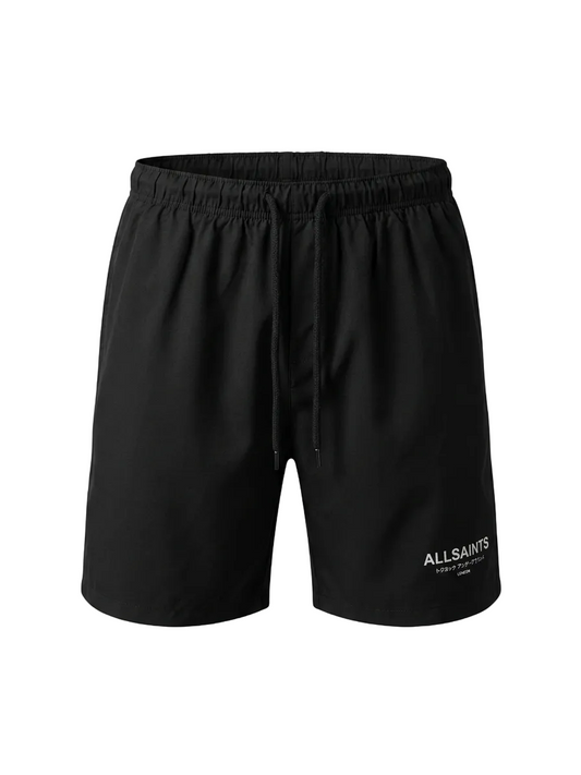 Allsaints Black Swim Short For Men