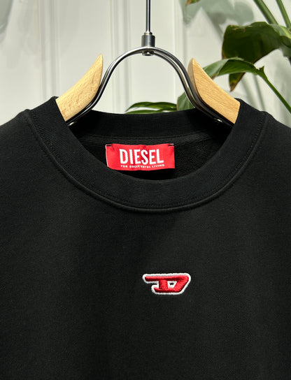 Embroidered logo Black Sweatshirt For Men