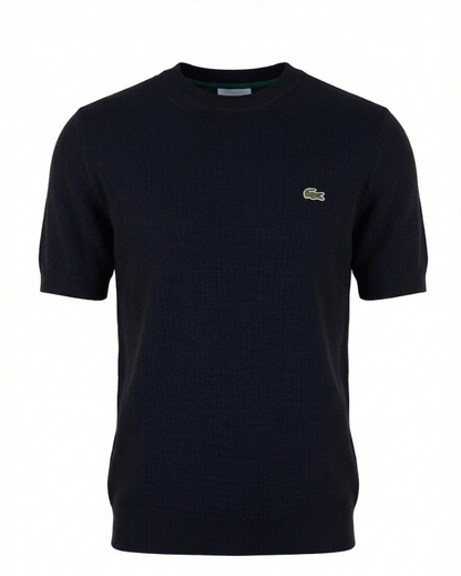 Lacoste Black Knitted Tshirt For Men