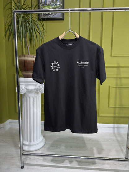 Allsaints Kindred Black Tshirt For Men