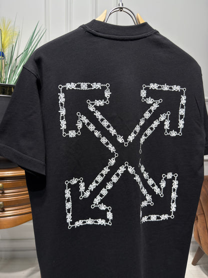 Chain Arrow Black Tshirt For Men