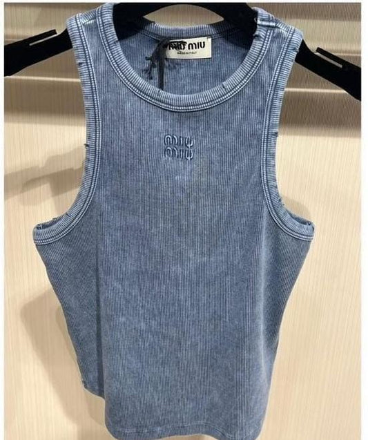 MIUMIU Blue Top For Women