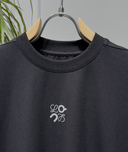 Loewe×On Reflective Logo Black Tshirt For Men