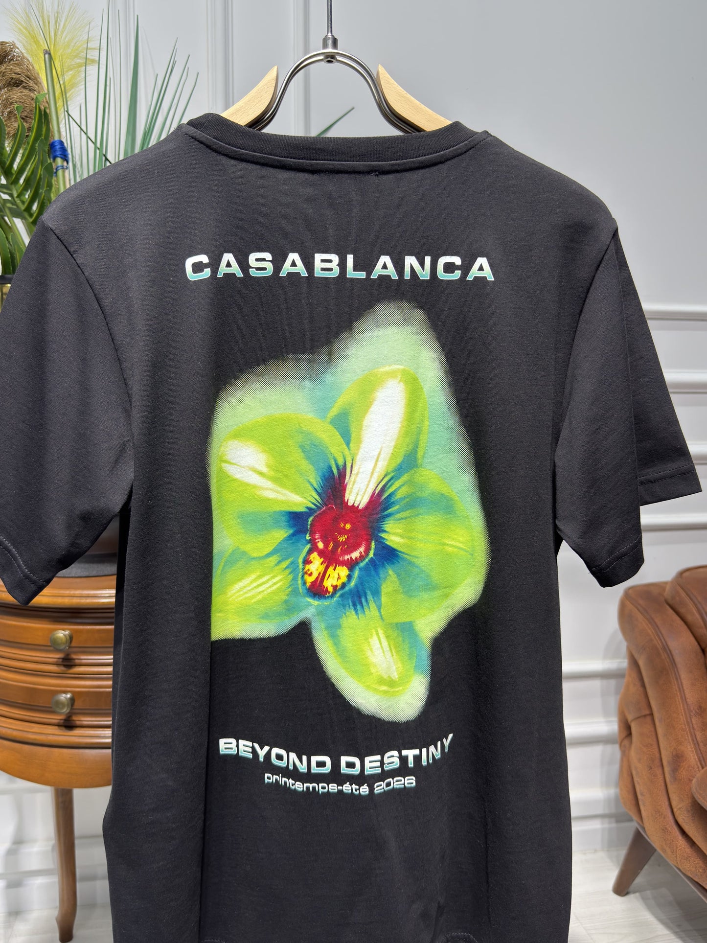 Glitch Orchid Black Tshirt For Men