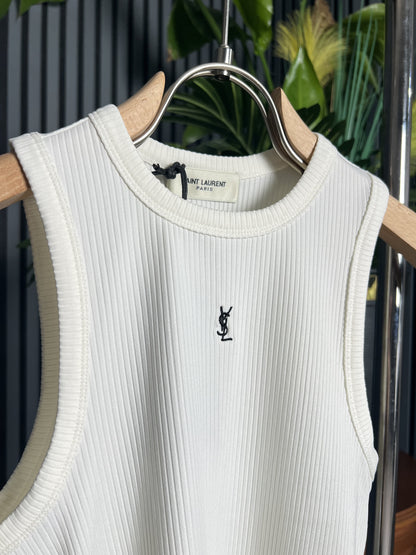 YSL Embroidered Logo Top For Women