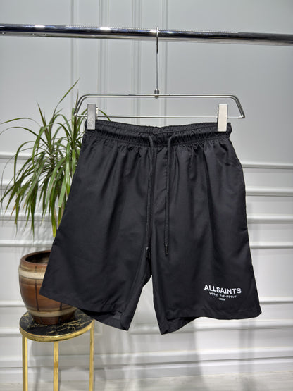 Allsaints Black Swim Short For Men