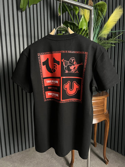 True Religion Black Tshirt For Men