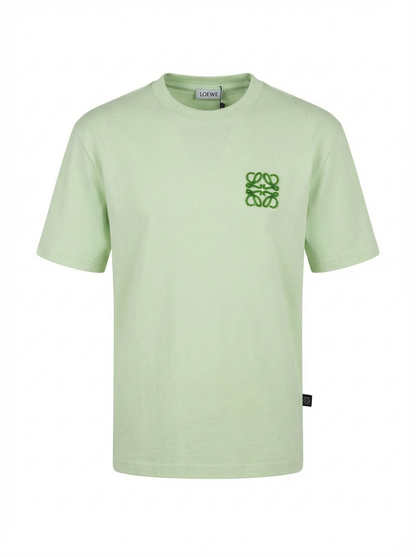 Chamois Embroidered Logo Light Green Tshirt For Men