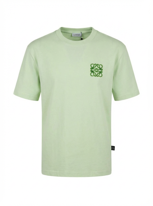 Chamois Embroidered Logo Light Green Tshirt For Men