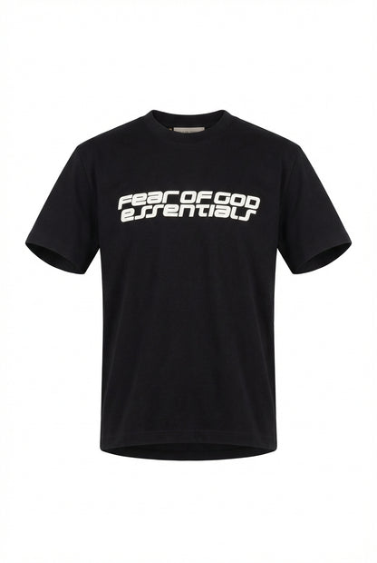 FOG Puff-Printed Logo Black Tshirt For Men