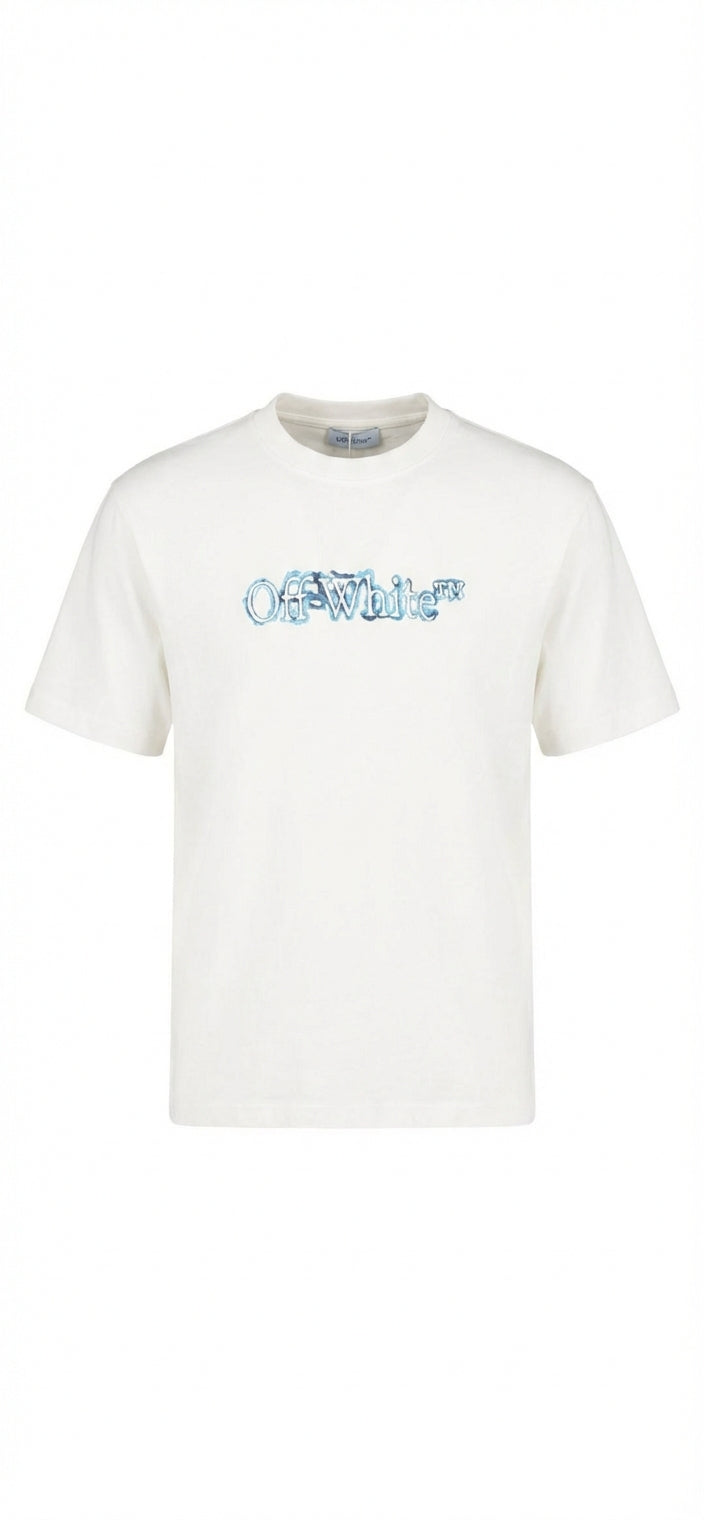 Cloudy Arrow Skate Logo Offwhite Tshirt For Men