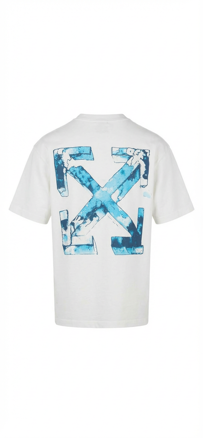 Cloudy Arrow Skate Logo Offwhite Tshirt For Men