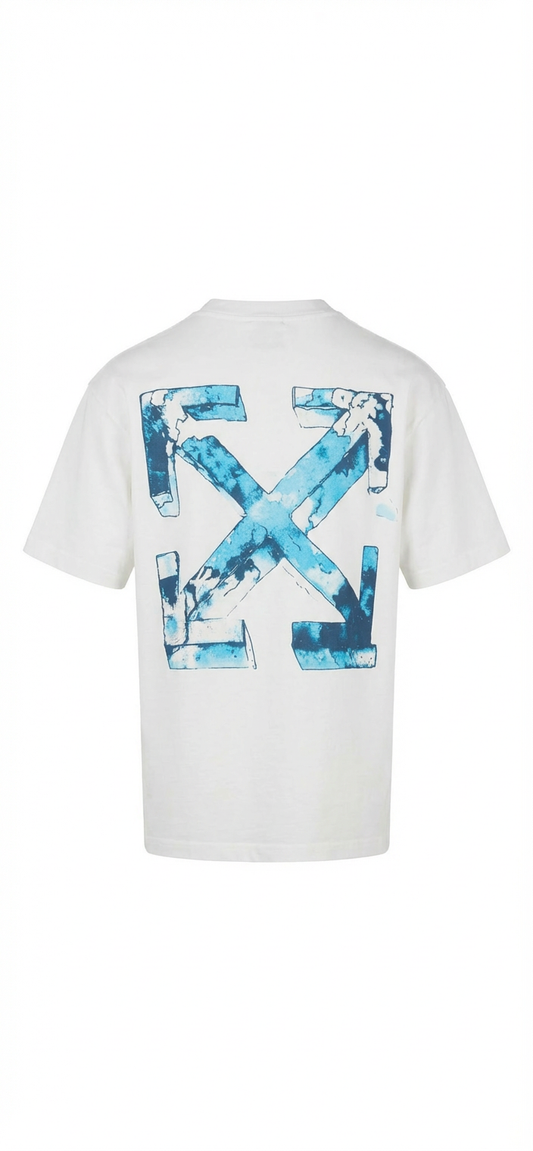 Cloudy Arrow Skate Logo Offwhite Tshirt For Men