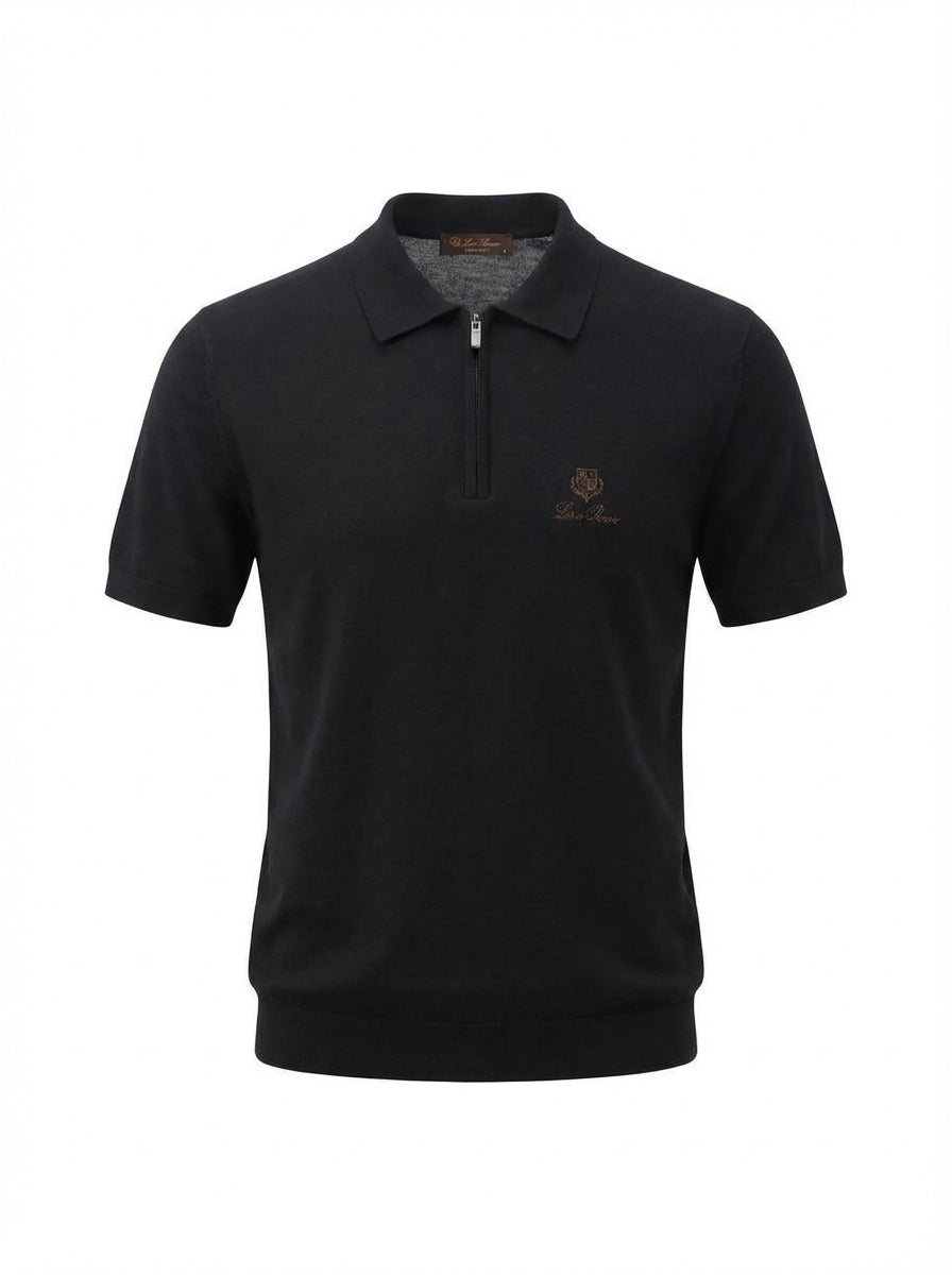 LP Embroidered Logo Black Triko For Men
