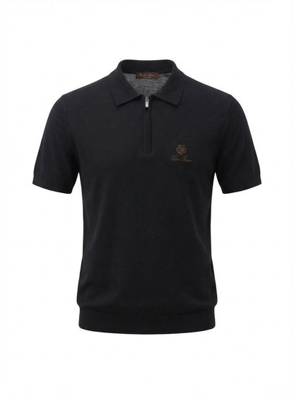 LP Embroidered Logo Black Triko For Men