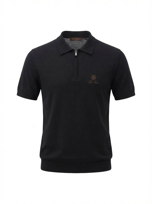 LP Embroidered Logo Black Triko For Men