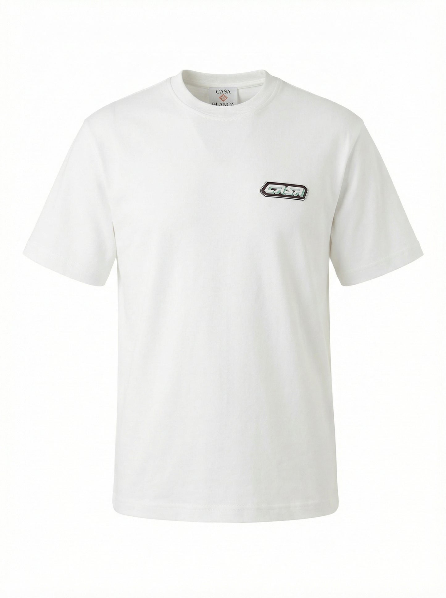 CASA Rubber Logo White Tshirt For Men