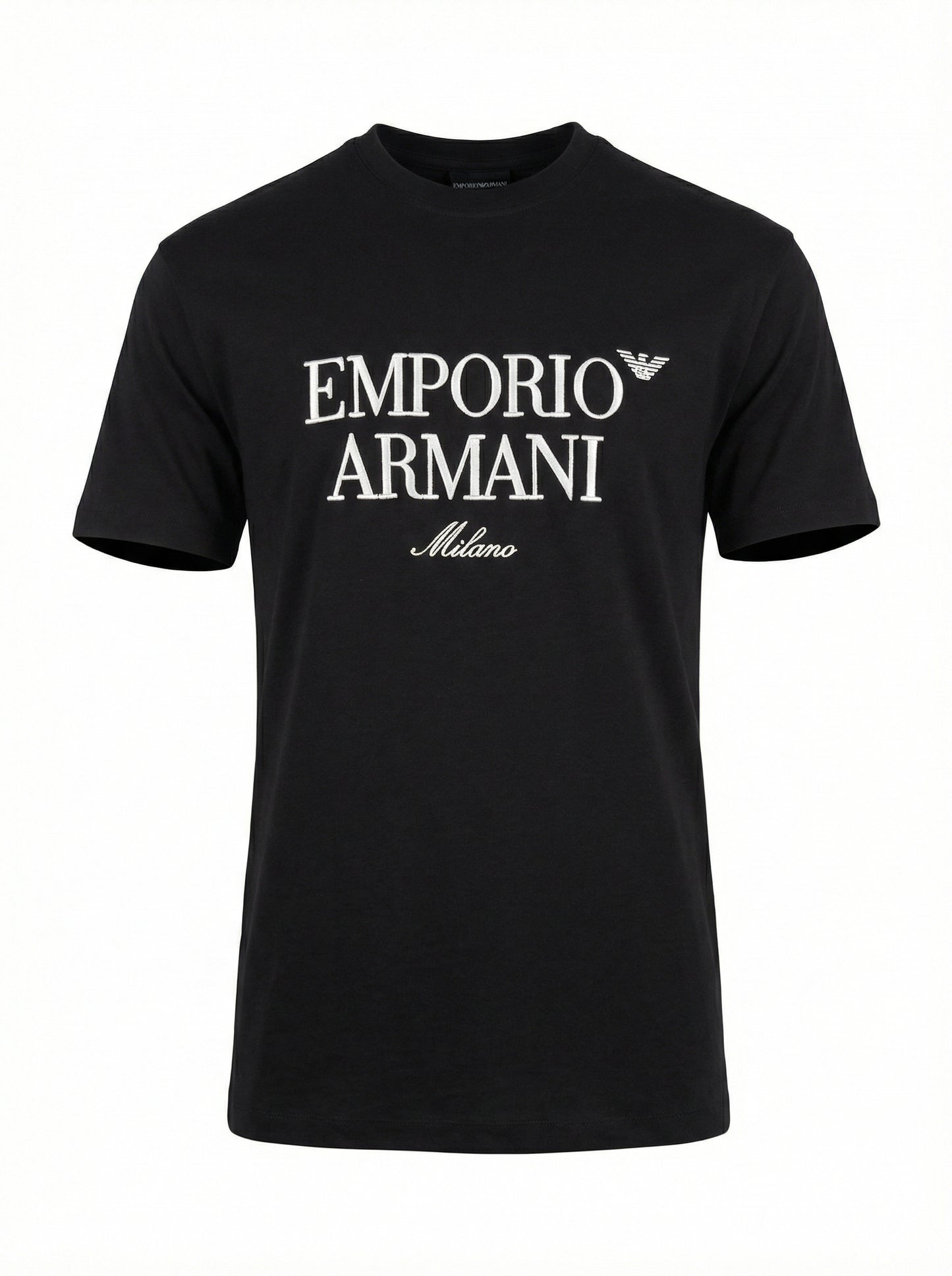 Emporio Armani Embroidered  Logo Slim fit Tshirt For Men