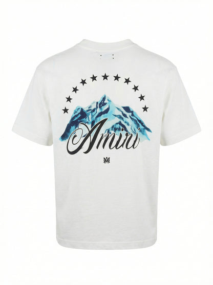 Amiri Mountain Tee White Tshirt For Men