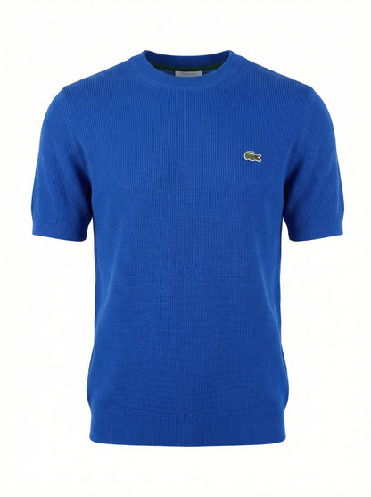 Lacoste Blue Knitted Tshirt For Men