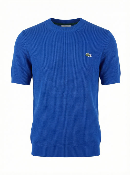 Lacoste Blue Knitted Tshirt For Men