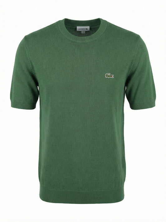 Lacoste Green Knitted Tshirt For Men
